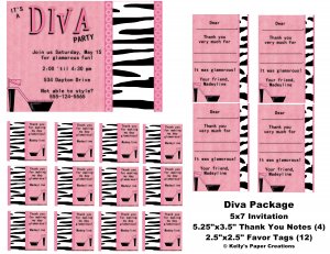 Printed Diva Personalized Birthday Package