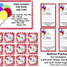 Printed Balloon Personalized Birthday Package