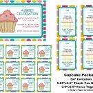 Digital Cupcake Personalized Birthday Package