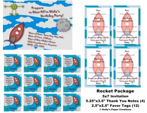 Digital Rocket Personalized Birthday Package