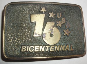 US Bicentennial Belt Buckle 1976
