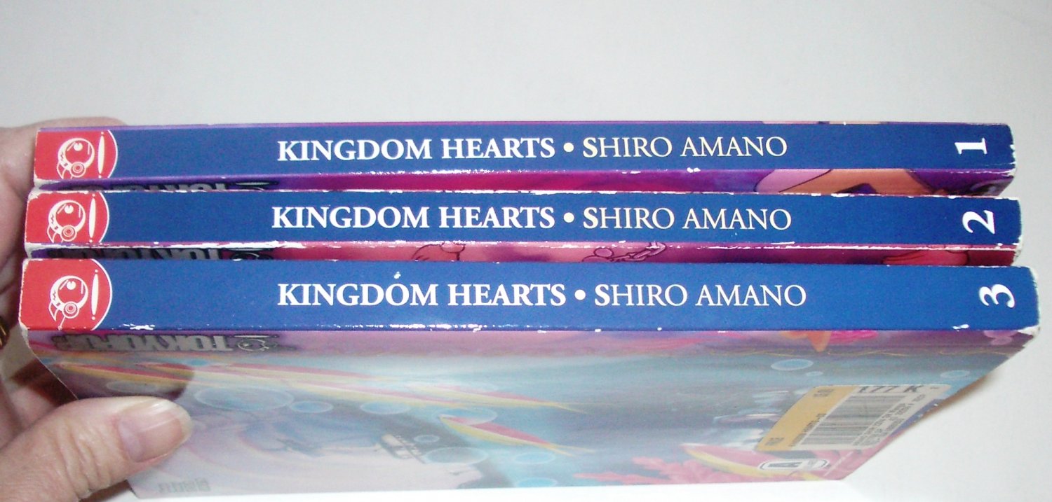 Kingdom Hearts Vol 1 2 3 Shiro Amano Tokyopop Manga Fantasy in English