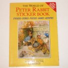 The World of Peter Rabbit Sticker Book by Beatrix Potter 1990