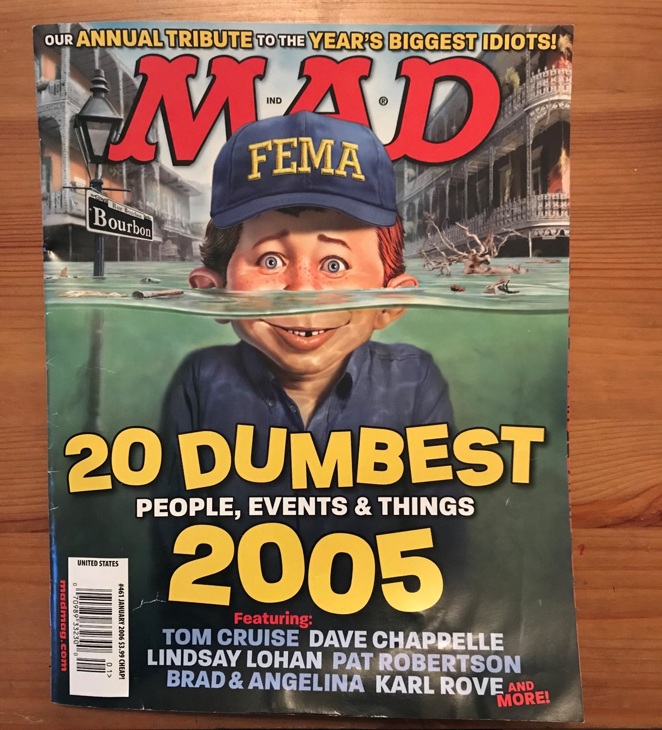 MAD Magazine 461 January 2006 20 Dumbest of 2005 Tom Cruise Lindsay ...