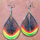 Rasta Web Earrings