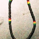 RASTA COWRY SHELL NECKLACE