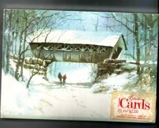 Cover Bridge winter snow new 25 christmas Postcards New