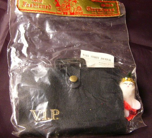 Vintage Christmas Elf Wall Street journal ornament VIP