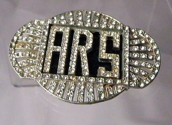 Are you special , Super Strange, ARS Deco Stye clear rhinestone pin
