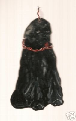 NEWFOUNDLAND WIRE HANDPAINTED NECKLACE DOG ANIMALS
