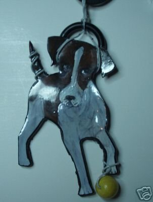 PARSONS JACK RUSSELL TERRIER HANDPAINTED NECKLACE ART
