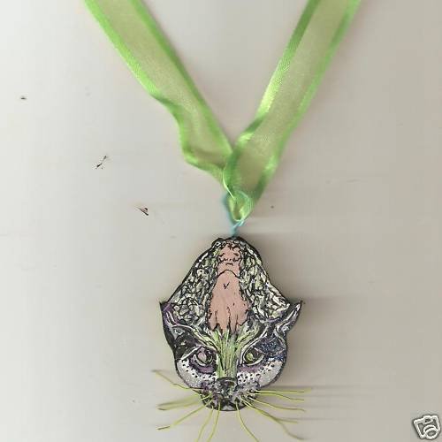 CAT WOMEN LADY NECKLACE SPIRIT FANTASY TOTEM UNIQUE WOW