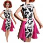 Barbie Silkstone OOAK Vintage style sheath dress with shoe & Barbie logo prints