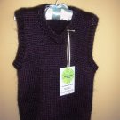 Boy's Alpaca Vest in Plum
