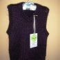 Boy's Alpaca Vest in Plum