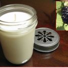 Blackberry Sage Soy 8oz Jar Candle Trpl Scented  50+Hrs