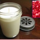 Pomegranate 8oz Jar Candle Triple Scented! 50hrs Yummy!