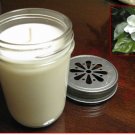 White Gardenia Soy Candle 8oz Jar Trpl Scented  50+hrs