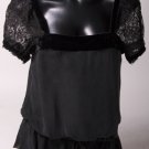 Black Silk & Lace Blouse
