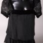 Black Silk & Lace Blouse