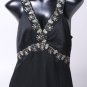 Black Fitted Tank with Cream Trim