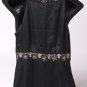 Black Fitted Tank with Cream Trim