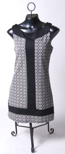Mod Black & White Mini-Dress