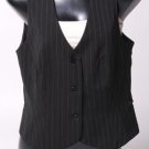 Black Pinstriped Vest