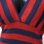 Red & Navy Sexy Striped Top
