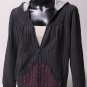 Striped Floral Hoody Sweatshirt