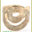 CIELO COUTURE  antique goldtone cultivated fashion bracelet on sale.
