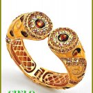 CIELO COUTURE shimmering and lavish topaz rhinestones fashion bracelet on sale.