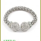 CIELO COUTURE shimmering rain shower and ice rhinestones fashion bracelet on sale.