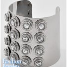 Silvertone skin cuff fashion bracelet and free fashion gifts by AFFIRMATION COUTURE.