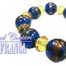 Yellow crystals fashion bracelet with free complimentary gifts by JONFRANCA.