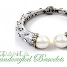 Fine fashion bracelet with grand pearls and ice rhinestone accents by JONFRANCA.