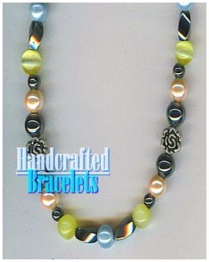 GILVANDIA COUTURE handcrafted garden flavored panther eye stones fashion bracelet on sale.