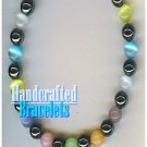 GILVANDIA COUTURE handcrafted forest flavored panther eye stones fashion bracelet on sale.