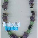 AFFIRMATION MUNDO handcrafted amethyst crystals, gemstones fashion bracelet on sale.