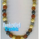 AFFIRMATION MUNDO handcrafted Egyptian cornelian gemstones fashion bracelet on sale.