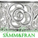 This Designer fashion ladies bracelet crystal accents with highly textured metalwork.