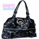 Divine!...Black patent-leather celebrity handbag by AFFIRMATION on sale now.