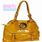 Ravishing!...Yellow patent-leather celebrity handbag by AFFIRMATION on sale now.