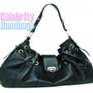 Gorgeous...Couture tailored jet black celebrity handbag by AFFIRMATION on sale now.
