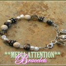 MEDIA ATTENTION South African semi-precious gemstones fashion bracelet on sale.