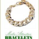 Goldmoda fashion bracelet with Paramount® blizzard ice accent stones