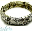 MEDIA ATTENTION chunky design fashion bracelet, with ice crystals and beautiful metalwork.