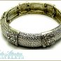 MEDIA ATTENTION chunky design fashion bracelet, with ice crystals and beautiful metalwork.
