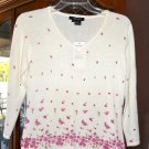 Karen Kane Roses Sweater NWT Sz S Small $84
