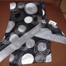 Coach Polka Dot Grey Oblong 100% Silk Scarf NWT 98889